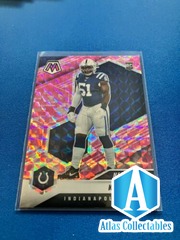 2021 Panini Mosaic Kwity Paye #260 Rookie NFL Debut Pink Camo Prizm Colts